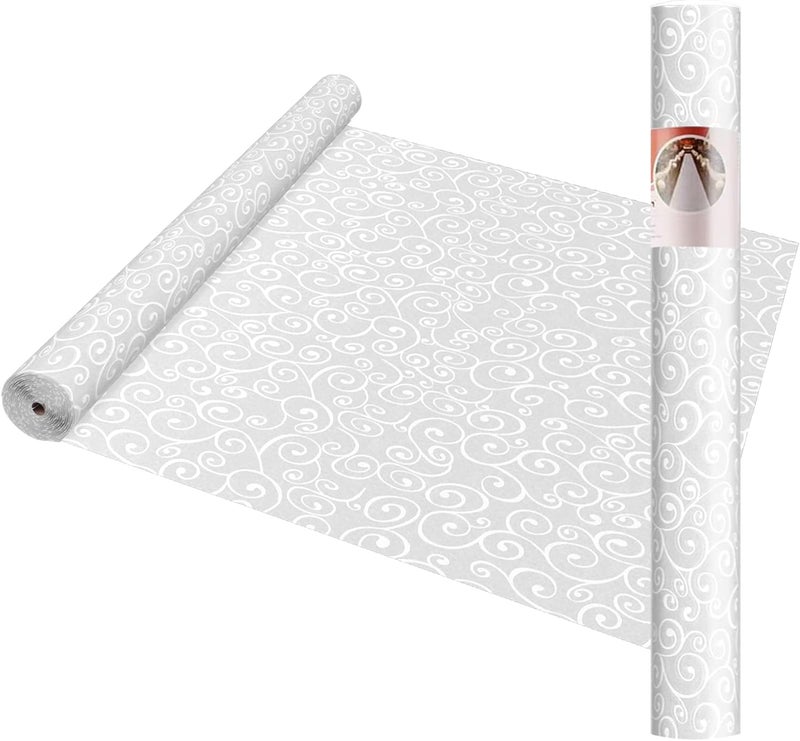 Healon FrenzyBird Thickened Aisle Runner for Wedding CeremonyFeet White Aisle Runner Walkway for Indoor Outdoor Wedding Church Decorations ，Halloween Parties can Also use a Carpet，50g(Vine, 3x100Feet) - Image 3